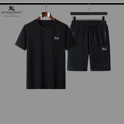 Burberry Tracksuits Short Sleeved For Men #884608 $56.00 USD, Wholesale Replica Burberry Tracksuits