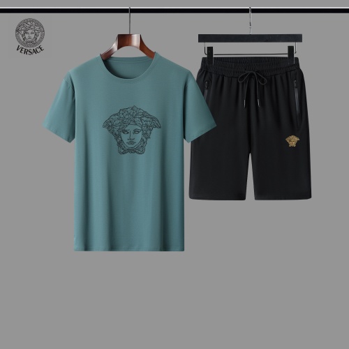 Versace Tracksuits Short Sleeved For Men #884623 $56.00 USD, Wholesale Replica Versace Tracksuits