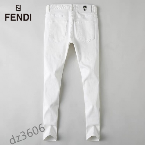 Replica Fendi Jeans For Men #884648 $48.00 USD for Wholesale