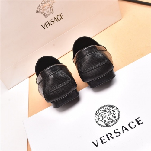 Replica Versace Leather Shoes For Men #884703 $80.00 USD for Wholesale