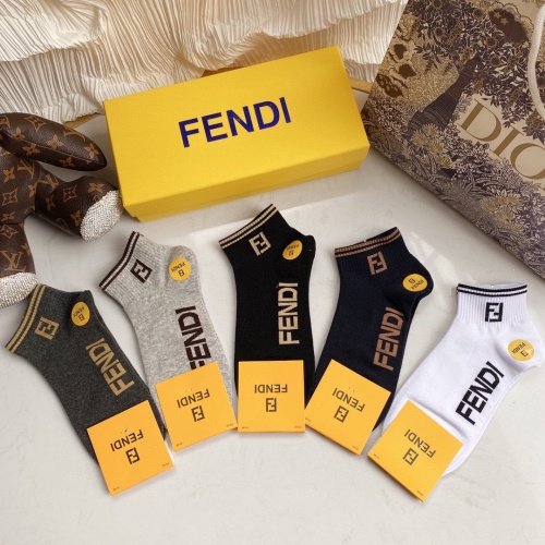 Fendi Socks #884915 $27.00 USD, Wholesale Replica Fendi Socks