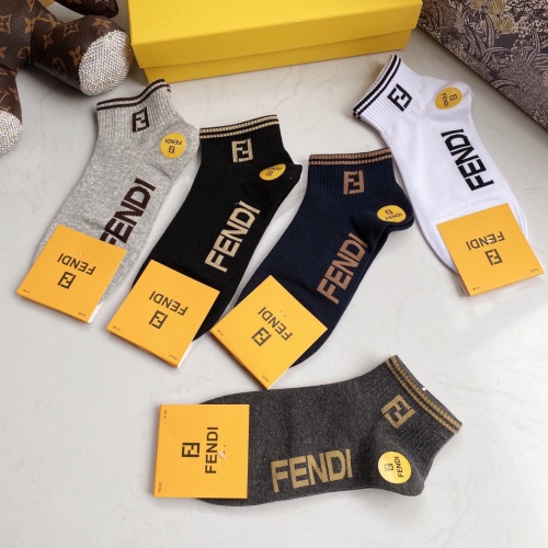 Replica Fendi Socks #884915 $27.00 USD for Wholesale