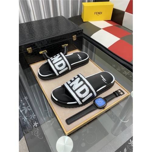 Fendi Slippers For Men #885092 $48.00 USD, Wholesale Replica Fendi Slippers