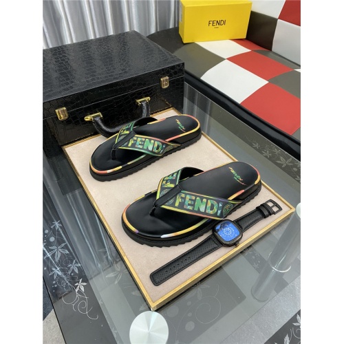 Fendi Slippers For Men #885098 $48.00 USD, Wholesale Replica Fendi Slippers