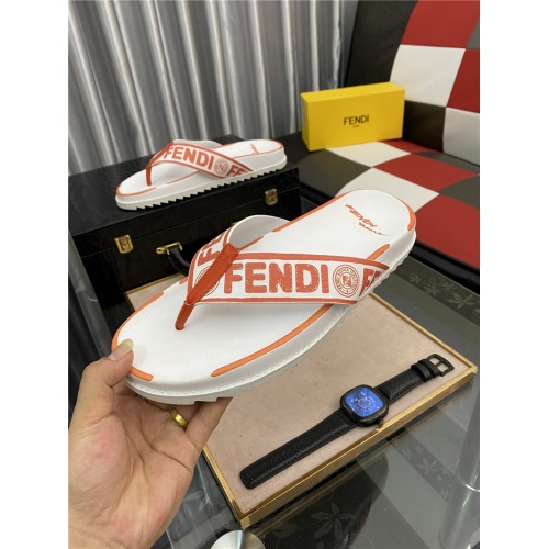 Replica Fendi Slippers For Men #885099 $48.00 USD for Wholesale