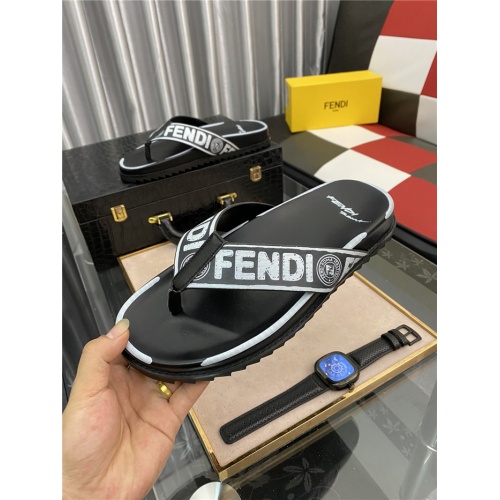 Replica Fendi Slippers For Men #885101 $48.00 USD for Wholesale