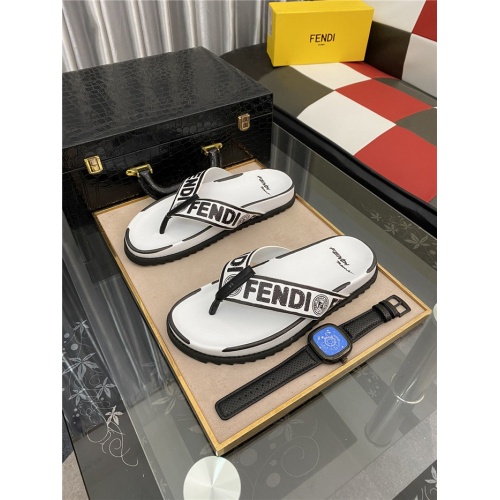 Fendi Slippers For Men #885102 $48.00 USD, Wholesale Replica Fendi Slippers