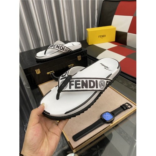 Replica Fendi Slippers For Men #885102 $48.00 USD for Wholesale