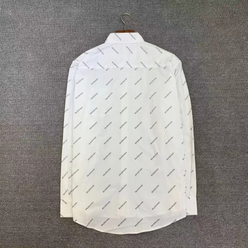 Replica Balenciaga Shirts Long Sleeved For Men #885245 $45.00 USD for Wholesale