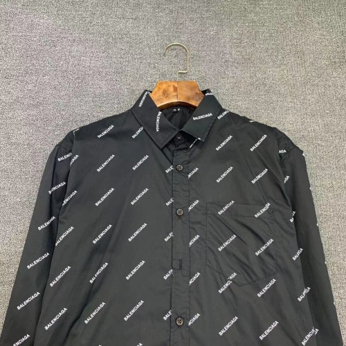 Replica Balenciaga Shirts Long Sleeved For Men #885246 $45.00 USD for Wholesale
