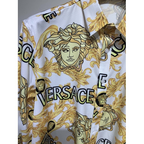 Replica Versace Shirts Long Sleeved For Men #885266 $45.00 USD for Wholesale