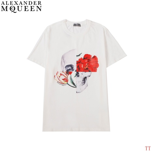 Alexander McQueen T-shirts Short Sleeved For Men #885286 $27.00 USD, Wholesale Replica Alexander McQueen T-shirts