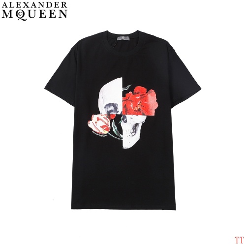 Alexander McQueen T-shirts Short Sleeved For Men #885287 $27.00 USD, Wholesale Replica Alexander McQueen T-shirts