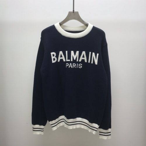 Balmain Sweaters Long Sleeved For Unisex #885297 $52.00 USD, Wholesale Replica Balmain Sweaters