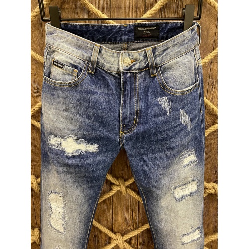 Replica Dolce & Gabbana D&G Jeans For Men #885350 $60.00 USD for Wholesale