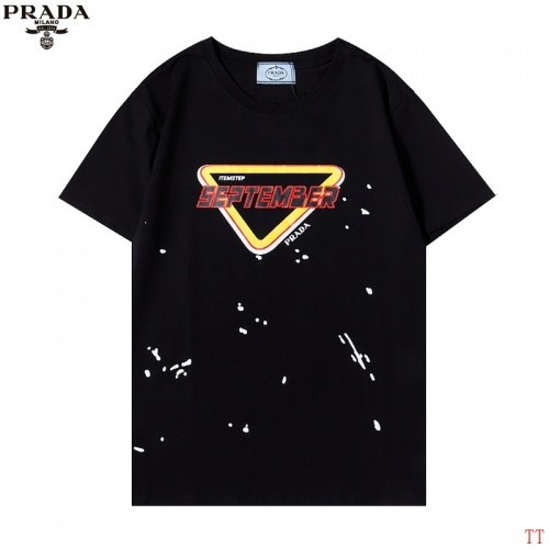 Prada T-Shirts Short Sleeved For Men #885356 $27.00 USD, Wholesale Replica Prada T-Shirts
