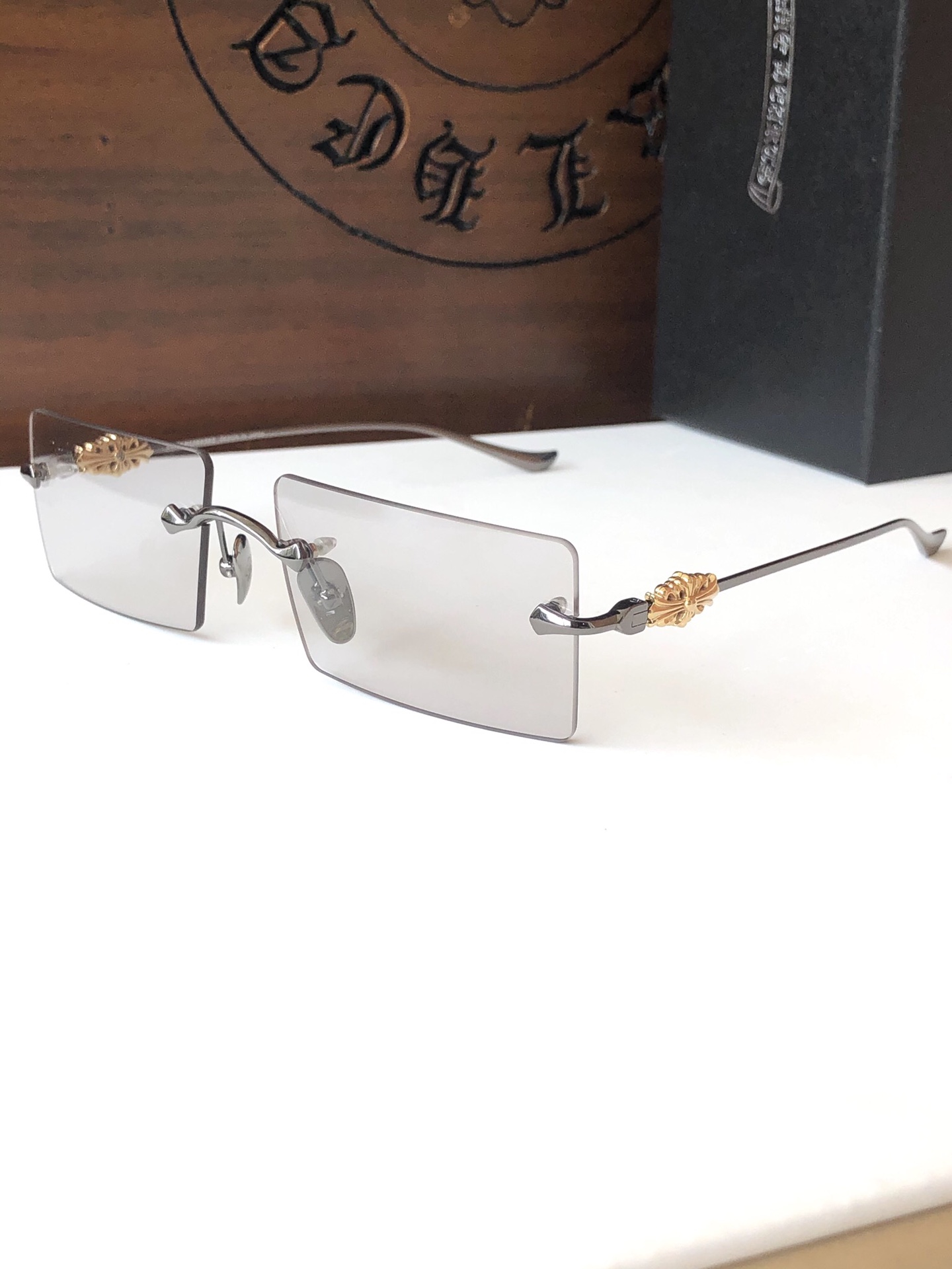 chrome heart cartier glasses