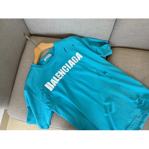 Replica Balenciaga T-Shirts Short Sleeved For Unisex #885466 $36.00 USD for Wholesale