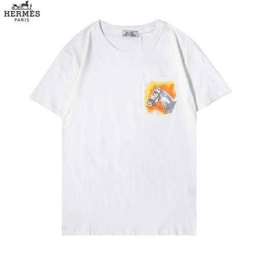 Hermes T-Shirts Short Sleeved For Men #885774 $27.00 USD, Wholesale Replica Hermes T-Shirts