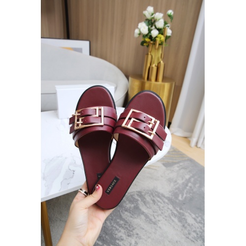 Replica Versace Slippers For Women #885909 $68.00 USD for Wholesale