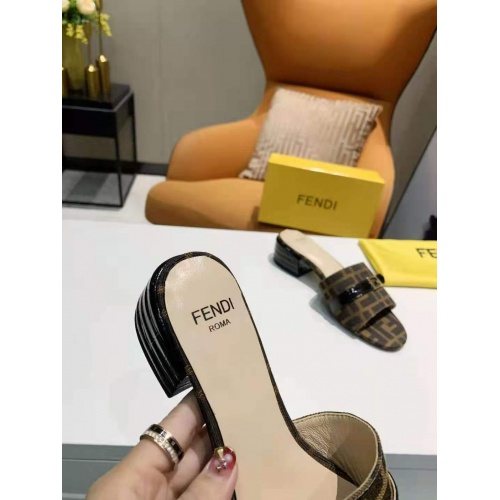 Replica Fendi Slippers For Women #885917 $64.00 USD for Wholesale