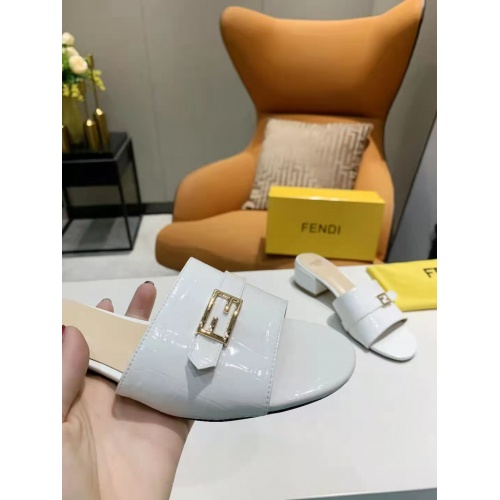Replica Fendi Slippers For Women #885918 $64.00 USD for Wholesale