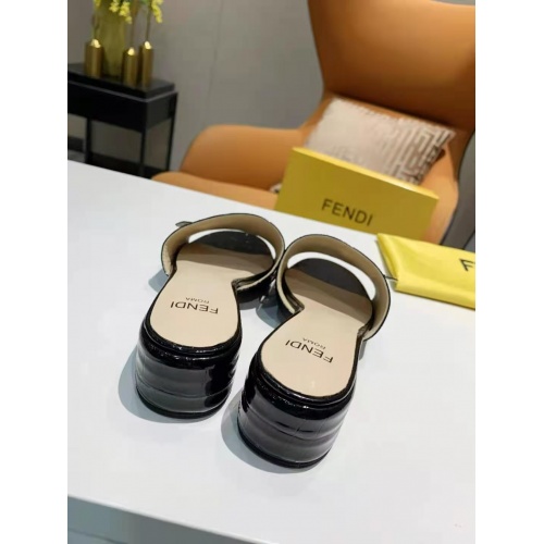 Replica Fendi Slippers For Women #885919 $64.00 USD for Wholesale