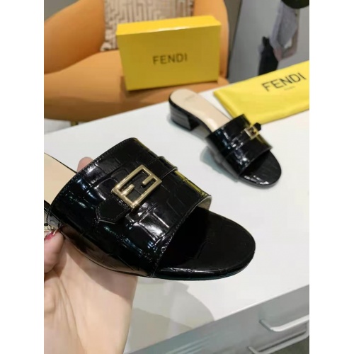Replica Fendi Slippers For Women #885919 $64.00 USD for Wholesale