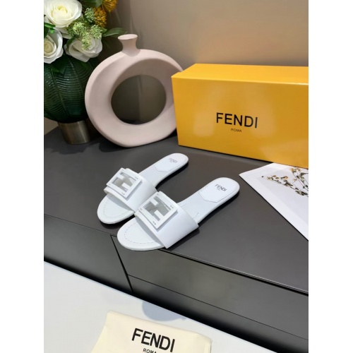 Fendi Slippers For Women #885920 $64.00 USD, Wholesale Replica Fendi Slippers
