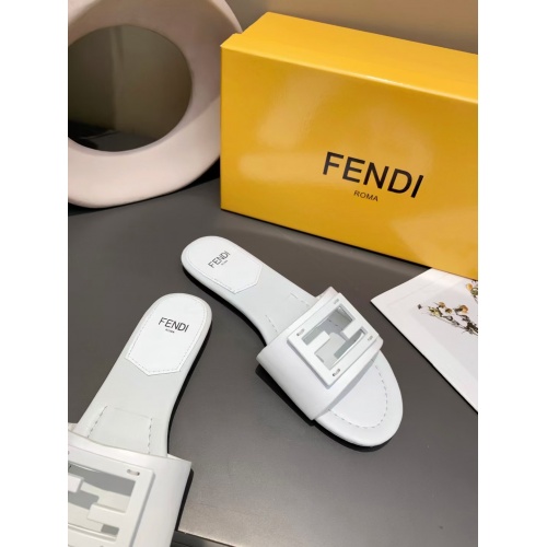 Replica Fendi Slippers For Women #885920 $64.00 USD for Wholesale