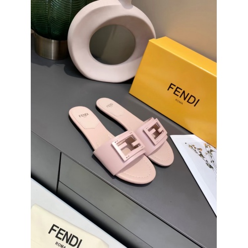 Replica Fendi Slippers For Women #885921 $64.00 USD for Wholesale