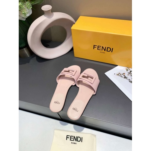 Replica Fendi Slippers For Women #885921 $64.00 USD for Wholesale