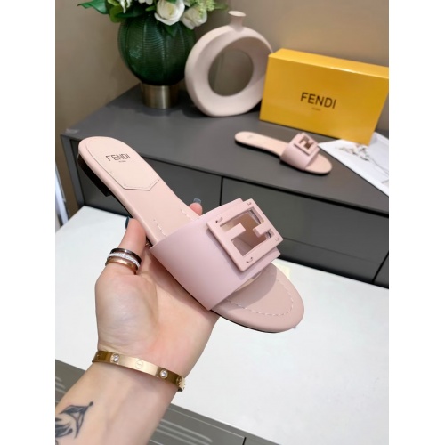 Replica Fendi Slippers For Women #885921 $64.00 USD for Wholesale