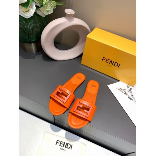 Fendi Slippers For Women #885922 $64.00 USD, Wholesale Replica Fendi Slippers