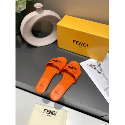 Replica Fendi Slippers For Women #885922 $64.00 USD for Wholesale