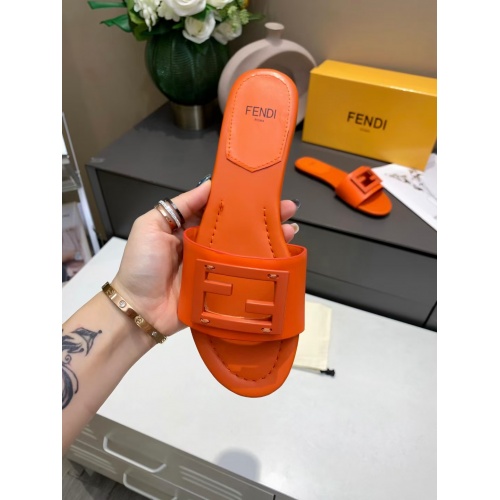 Replica Fendi Slippers For Women #885922 $64.00 USD for Wholesale