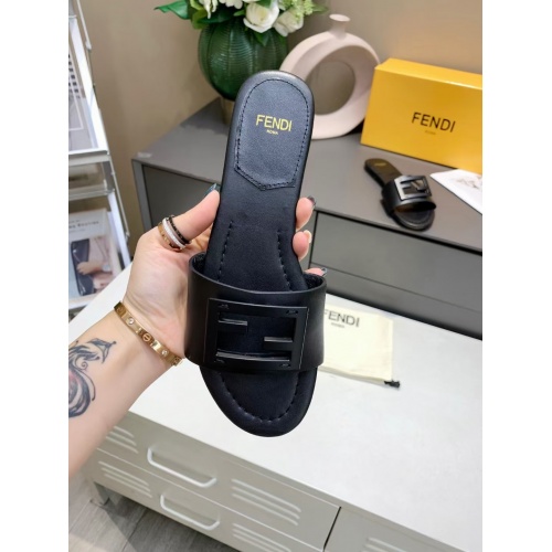Replica Fendi Slippers For Women #885923 $64.00 USD for Wholesale