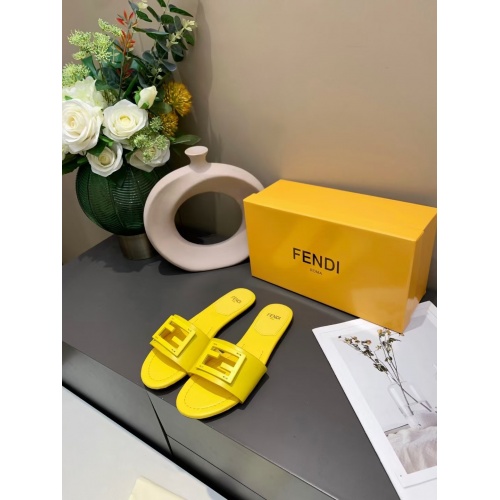 Fendi Slippers For Women #885924 $64.00 USD, Wholesale Replica Fendi Slippers