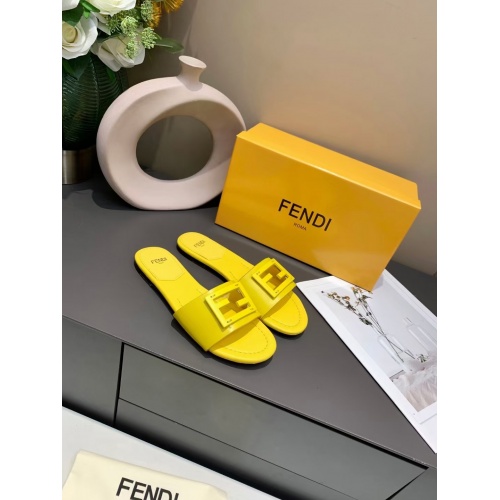 Replica Fendi Slippers For Women #885924 $64.00 USD for Wholesale
