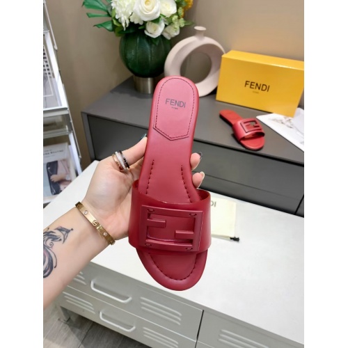 Replica Fendi Slippers For Women #885925 $64.00 USD for Wholesale