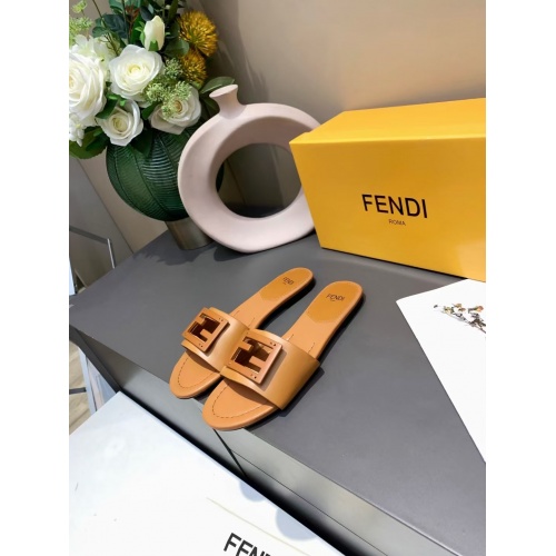 Fendi Slippers For Women #885926 $64.00 USD, Wholesale Replica Fendi Slippers