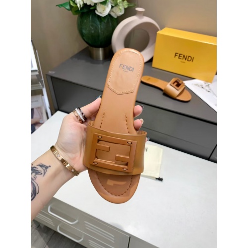 Replica Fendi Slippers For Women #885926 $64.00 USD for Wholesale