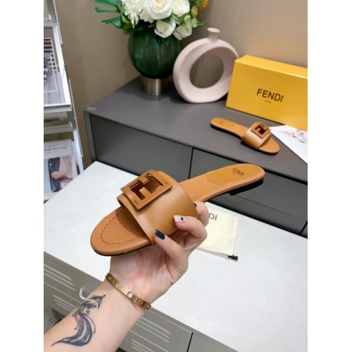 Replica Fendi Slippers For Women #885926 $64.00 USD for Wholesale