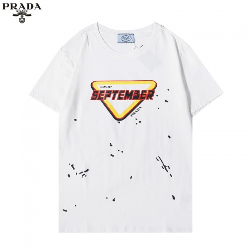 Prada T-Shirts Short Sleeved For Men #886269 $27.00 USD, Wholesale Replica Prada T-Shirts