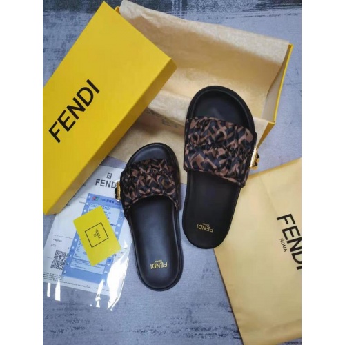 Replica Fendi Slippers For Women #886322 $72.00 USD for Wholesale