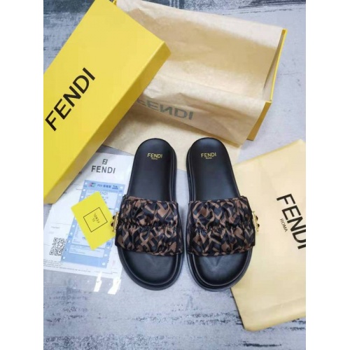 Replica Fendi Slippers For Women #886322 $72.00 USD for Wholesale