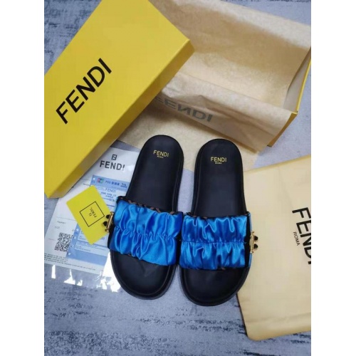 Replica Fendi Slippers For Women #886323 $72.00 USD for Wholesale