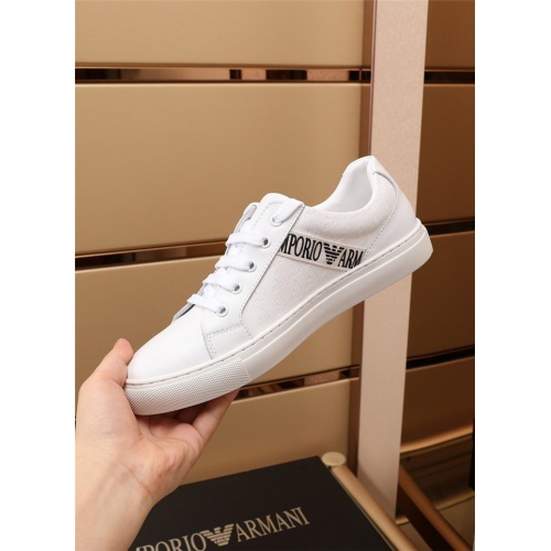 Replica Armani Casual Shoes For Men #886398 $80.00 USD for Wholesale