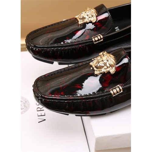 Replica Versace Leather Shoes For Men #886406 $82.00 USD for Wholesale