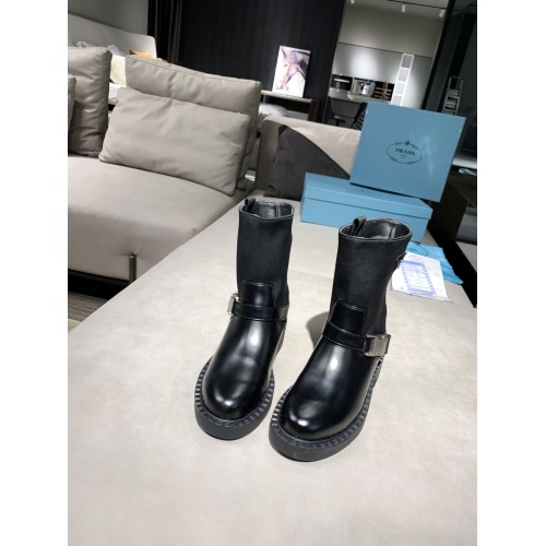 Replica Prada Boots For Women #886533 $98.00 USD for Wholesale